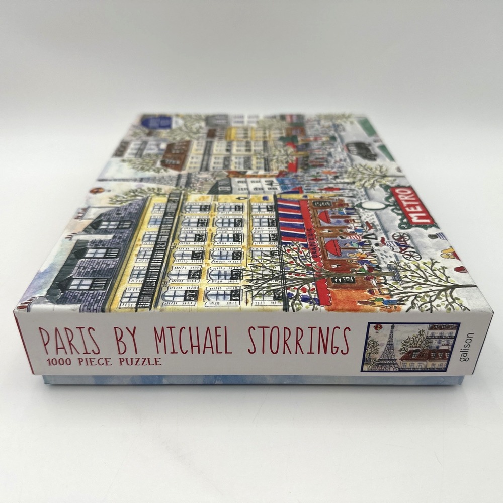 Galison Paris Michael Storrings Puzzle 1000pc Multi Cityscape Art 20x27 Sealed - Picture 5 of 16